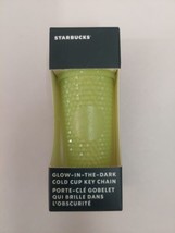 2022 Starbucks Studded Lemongrass Glow In The Dark Key Chain Cold Cup - £30.91 GBP