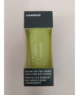 2022 Starbucks Studded Lemongrass Glow In The Dark Key Chain Cold Cup - £29.29 GBP