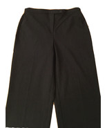JM Collection Black Pinstripe Career Pants 2 Way Stretch Size 6 Petite 6... - £20.75 GBP