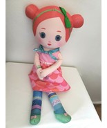Zapf Creations Mooshka Soft Plush Doll Pink Buns Dress 23&quot; Large  - £31.12 GBP