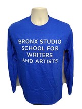 BSSWA Bronx Studio School for Writers and Artists Adult Small Blue LS TShirt - £11.67 GBP