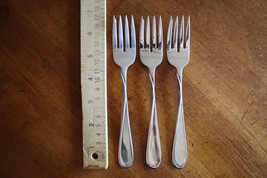 Lot of 3 Oneida Flight Reliance Stainless Salad Forks  6.7  6 3/4 &quot; Made... - $229.93 MXN