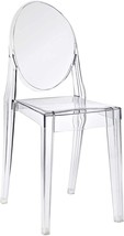 Modern Clear Stacking Kitchen And Dining Room Chair By Modway, Fully Assembled. - £100.57 GBP