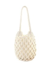 MABULA Fashion Handwoven Hollow Out Handbag With Inside Pocket Knitting Summer B - £38.50 GBP