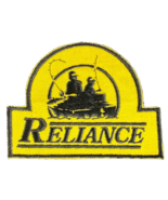 Reliance Embroidered Patch Unused  Rod Angler Lure 3 3/4&quot; x 2 7/8&quot; Vintage - $5.05