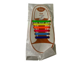 Cool Good-Bye Tie Anchor Lace 12 Pcs Silicone Shoelaces Rainbow Fits Most Shoes - £4.71 GBP