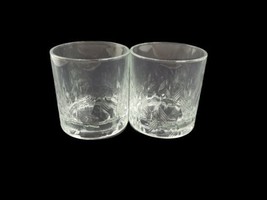 Gray Goose Clear Double Old Fashions Lowball Heavy Glasses Cocktail Set of 2 - £7.85 GBP