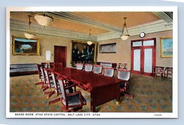 Board Room State Capitol Salt Lake City Utah UT UNP WB Postcard M1 - £3.85 GBP