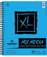 Canson XL Spiral Multi Media Paper Pad 11&quot;X14&quot; 60 Sheets - $28.51