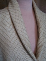 Tan Couture Leather 2 Lg Skins Scale Stamped Suede Woven W/ Strips In Chevron - £164.55 GBP