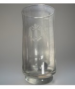 Monogram D Crystal Tumbler Glass Rare Vintage Heavy 6” Tall Heritage ✨ - $371.66 MXN