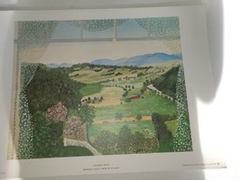 Grandma Moses Hoosick Valley From My Window Art Print  1951 19 3/4&quot; X 14&quot;  - $15.90