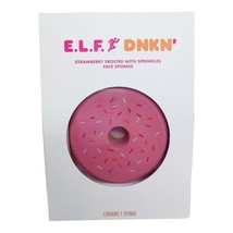 ELF x Dunkin DKND Strawberry Frosted Sprinkles Donut Face Sponge Limited... - $19.79