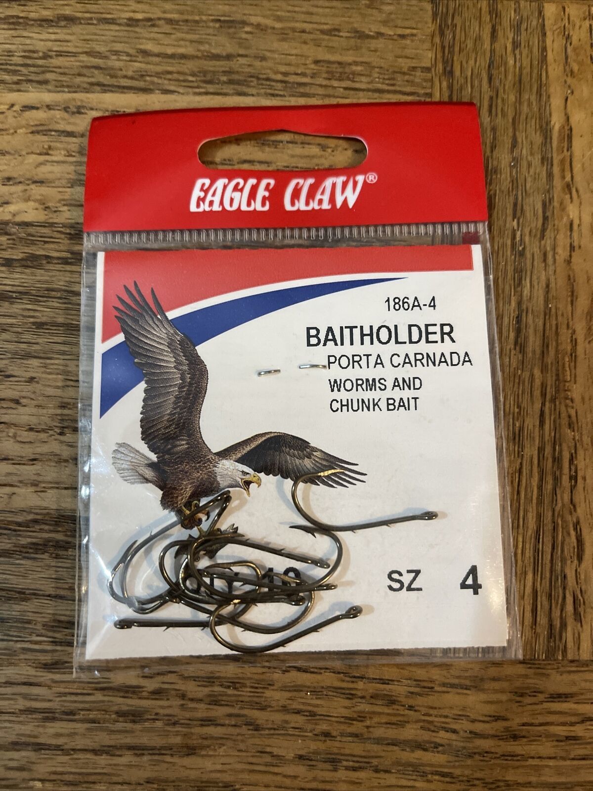 Eagle claw Baitholder Hook 186A-4 - $6.88
