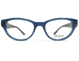 Guess Eyeglasses Frames GU2334 BL Blue Purple Snakeskin Print Cat Eye 51-17-140 - $65.24