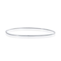 Sterling Silver Thin Round Bangle - £32.31 GBP