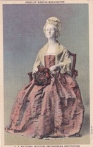 Martha Washington Dress Smithsonian Museum Postcard A16 - £2.34 GBP