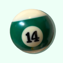 Fourteen Pool Billiard Ball #14 2.25&quot; Green Stripe 2 1/4&quot; Standard Size ... - £14.55 GBP