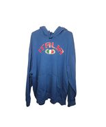 Simply for Sports Italia Men's Hoodie Sweatshirt Blue Logo Drawstrings Size XXL - $553.22 MXN