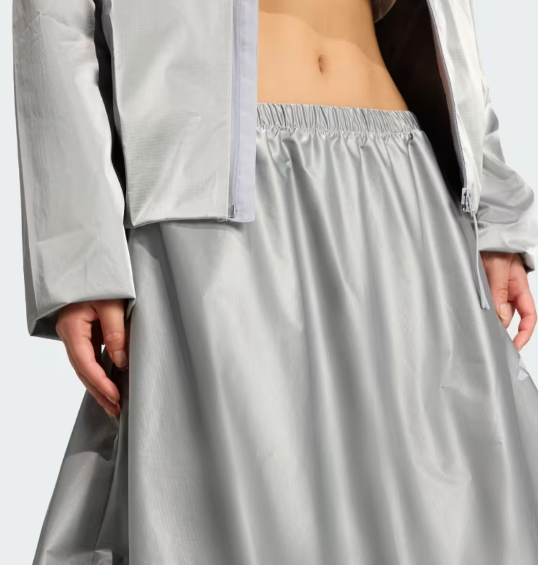 adidas City Tech Metallic Holiday Skirt Women Sports Casual Dress AsiaFit JY0491 Item image 5