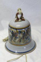 Stoneware Pottery Handcrafted Bell 8 1/2&quot; Tall x 7&quot; Diameter Base - £42.37 GBP