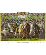 Framed canvas art print giclée civil war generals granger - $24.37 CAD+