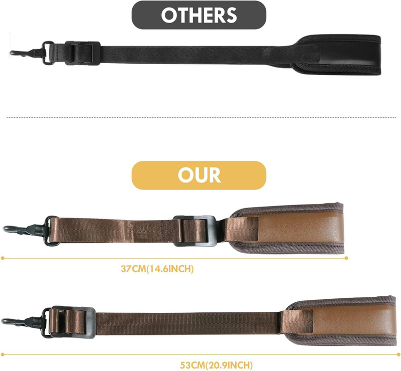 Saxophone Neck Strap Soft Sax Leather Strap Padded for Alto Sax Tenor Clarinet B Item image 3