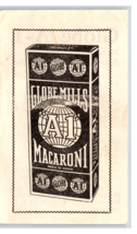 Globe Mills A1 Macaroni Advertising Instructions Recipe Booklet Flyer 19... - $14.42