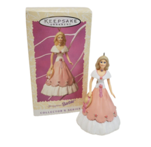 Vintage 1997 Hallmark Mattel Springtime Barbie Keepsake Christmas Ornament Pink - £21.95 GBP