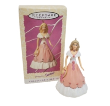 Vintage 1997 Hallmark Mattel Springtime Barbie Keepsake Christmas Ornament Pink - £21.83 GBP