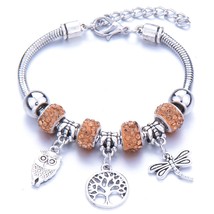 Romantic Love DIY Charm Bracelet Love Heart Key and Lock Bracelet for Women Jewe - £8.11 GBP