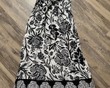 Knox Rose Dress XS Sleeveless Fit Flare Adjustable  Black White Floral S... - £15.06 GBP