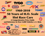 50 Years of HO Slot Car 1960-2010 260pg 5k+ Cars  Reference Price Guide ... - $47.99