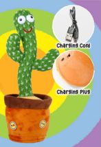 Baby Toys Dancing Mimicking Repeating Cactus w/ Music Funny USB Rechargeable 12&quot; - £10.39 GBP
