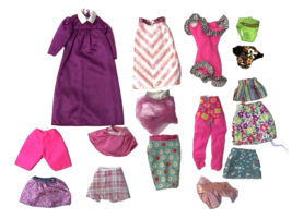 Barbie Doll Clothing Lot 16 Pieces - Dresses, Shirts, Skirts &amp; Pants - £9.61 GBP