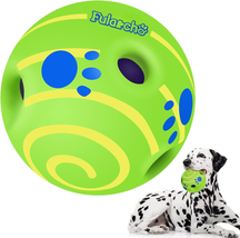 Dikeiuta Wobble Giggle Dog Ball, Interactive Chew Wobble Wag Giggle Ball for Dog - £19.18 GBP