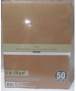 Recollections Cardstock Paper 8 1/2&quot; x 11&quot; 50 Sheets 65 lb KRAFT single ... - $25.84 CAD