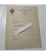 Morrogh Insurance Agency Beaumont Tx Letter 1935 to State Texas State Rep  - $948.57 MXN