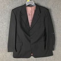 Museo Ruffini Blazer Suit Men&#39;s Size L 46 Black 3 Buttons Adults - $604.89 MXN