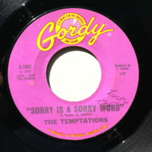 The Temptations - All I Need / Sorry Is A Sorry Word 45 rpm Vinyl 7&quot; Single - £12.17 GBP