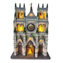  Lemax Village Collection St. Patrick&#39;s Cathedral Lighted Hanging Façade 95916 - £43.28 GBP
