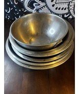 Stainless Steel Bowl Cooking Lot Of 7 - Used - £28.87 GBP