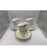 Set of 6 Villeroy &amp; Boch Bone China TRIO Cups &amp; Saucers - $168.51 CAD