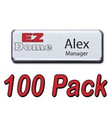 100 Pack of EZ DOME BADGES Kit includes 100 Domes 100 Bac... - $552.99