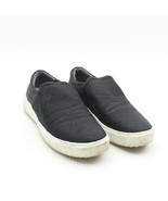 Dr. Scholls Womens Sz 9 Black Leather Animal Print Slip-on Sneakers - £18.13 GBP