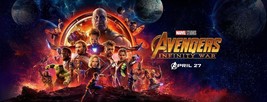 Avengers Infinity War Movie Poster Marvel Comics Banner Film Print 16x40" 24x60" - £13.24 GBP+