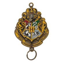 Harry Potter Hogwarts Crest Logo Colored Magnetic Key Ring/Chain Key Holder NEW - £15.16 GBP