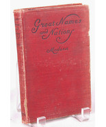 GREAT NAMES and NATIONS-Harmon B. Niver-1907-Old Vtg Antique Book-Cloth ... - $456.63 MXN