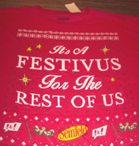 Seinfeld Festivus Holiday Christmas T-Shirt Big And Tall 4XB 4XL New w/ Tag - $24.74