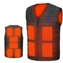 Men&#39;s Winter USB Rechargeable Vest Heating Vest Five Area Heated Warm (N... - $30.48